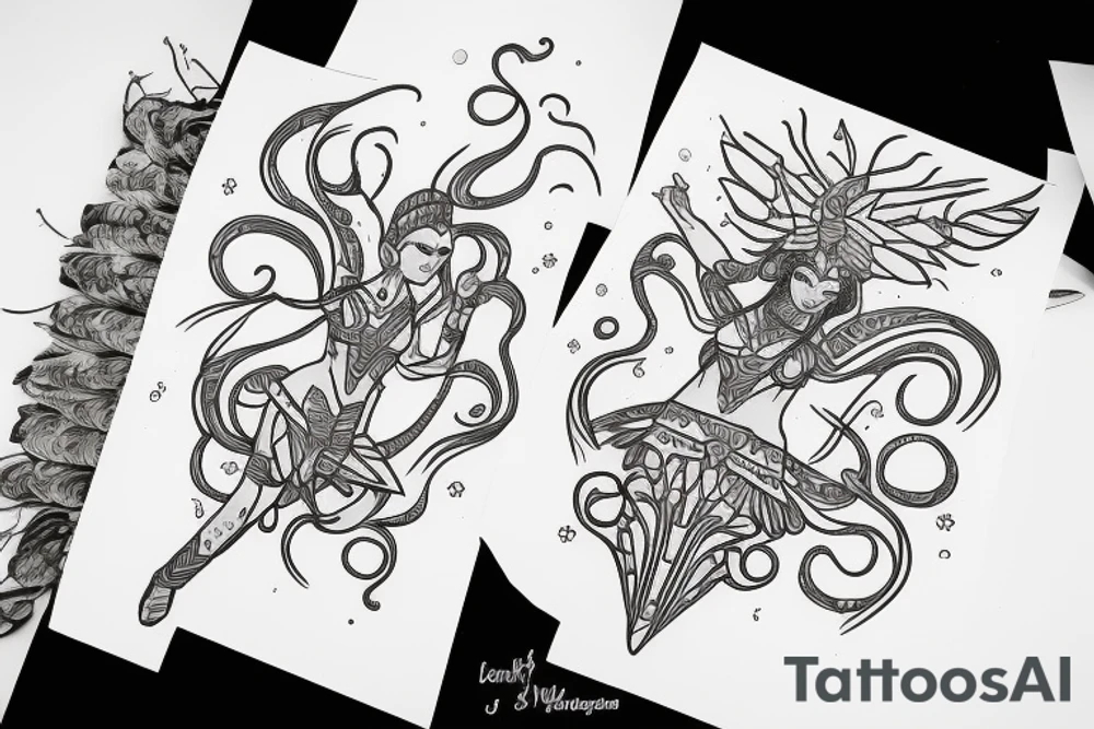 Kaleah, Amazonian princess warrior tattoo idea