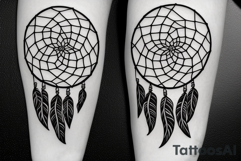 Kaleah dream catcher, heart tattoo idea