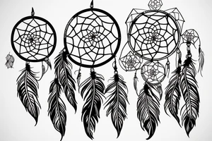 Kaleah dream catcher, heart, fineline tattoo idea