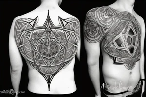 extended Metatron's Cube tattoo idea