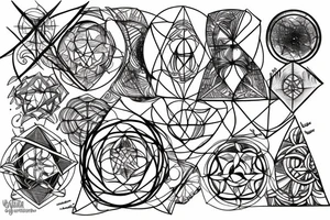extended Metatron's Cube tattoo idea