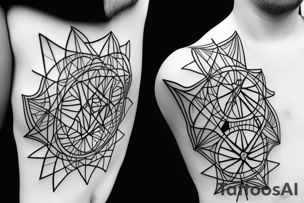 extended Metatron's Cube tattoo idea