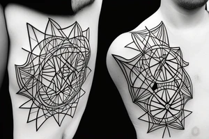 extended Metatron's Cube tattoo idea