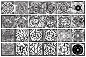 extended Metatron's Cube tattoo idea