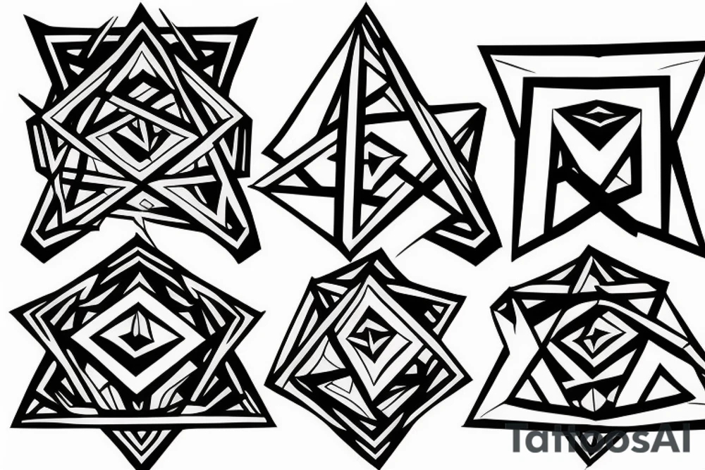 sacred hyper cube tattoo idea