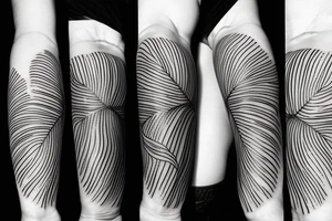Fineline monstera and Whitchurch tattoo idea