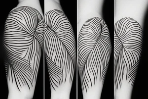 Fineline monstera and Whitchurch tattoo idea