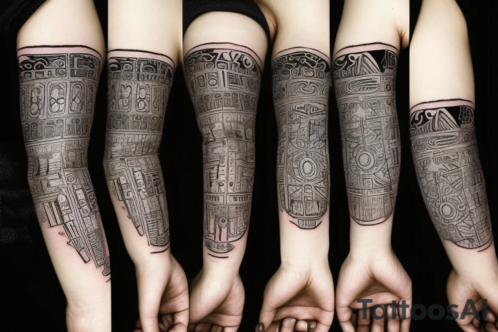 artificial intelligence singularity wrist tattoo tattoo idea