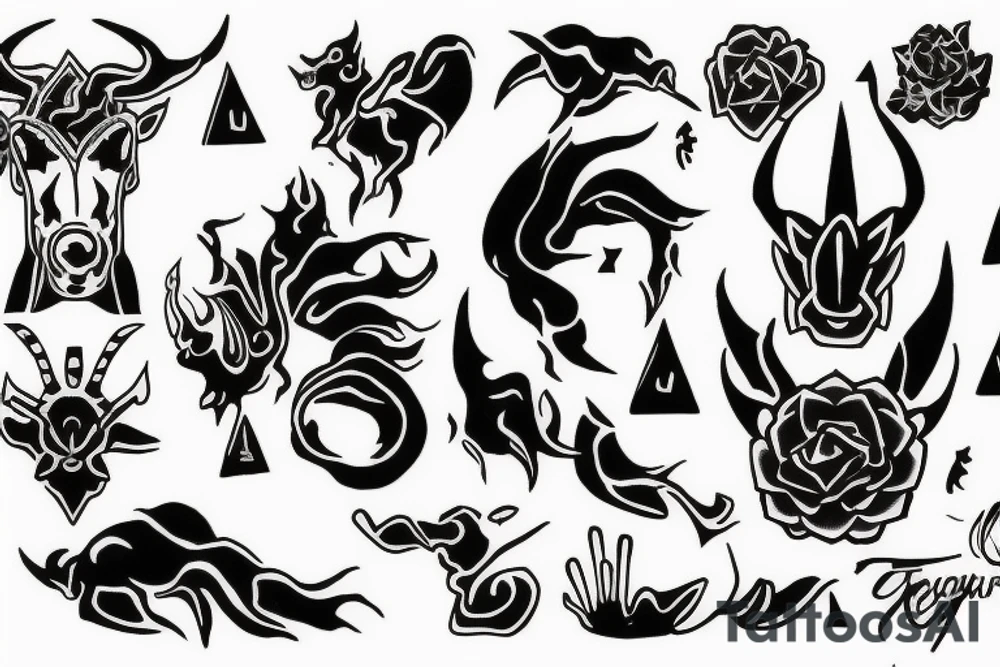 Regeneration and Taurus, stand strong tattoo idea