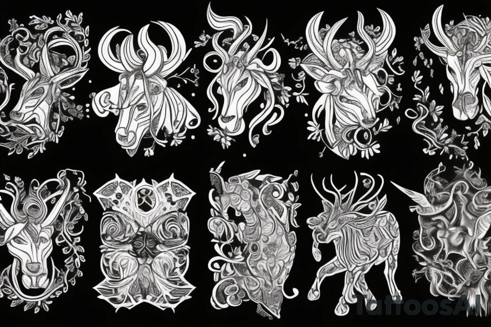 Regeneration and Taurus, stand strong tattoo idea