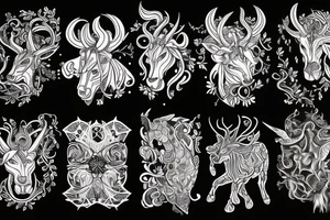 Regeneration and Taurus, stand strong tattoo idea