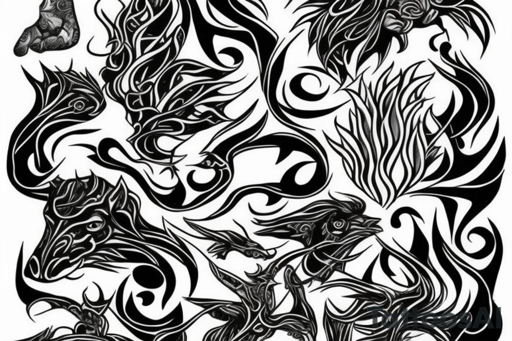 Regeneration and Taurus, stand strong, fineline tattoo idea