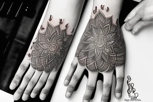 singularity hand tattoo tattoo idea