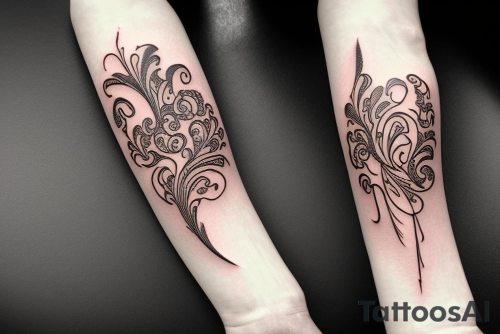 Elegant, Lilly flower armband tattoo idea