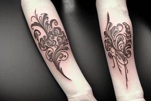 Elegant, Lilly flower armband tattoo idea