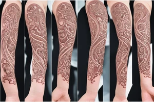 Elegant, Lilly flower armband tattoo idea