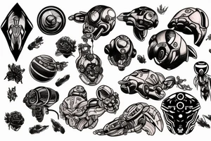 metroid tattoo tattoo idea