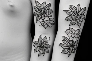 Elegant, Lilly flower armband tattoo idea