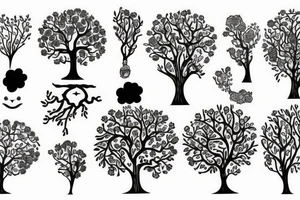 Elegant, happy tree tattoo idea