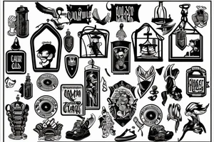 Man behind a prison gate tattoo idea