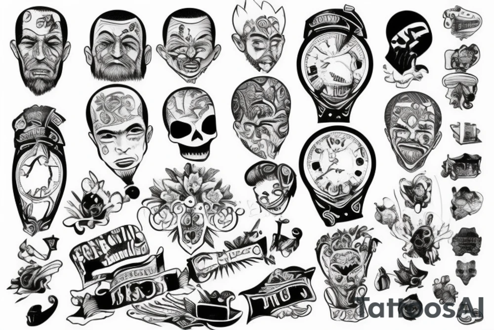 Prison detailed tattoo idea