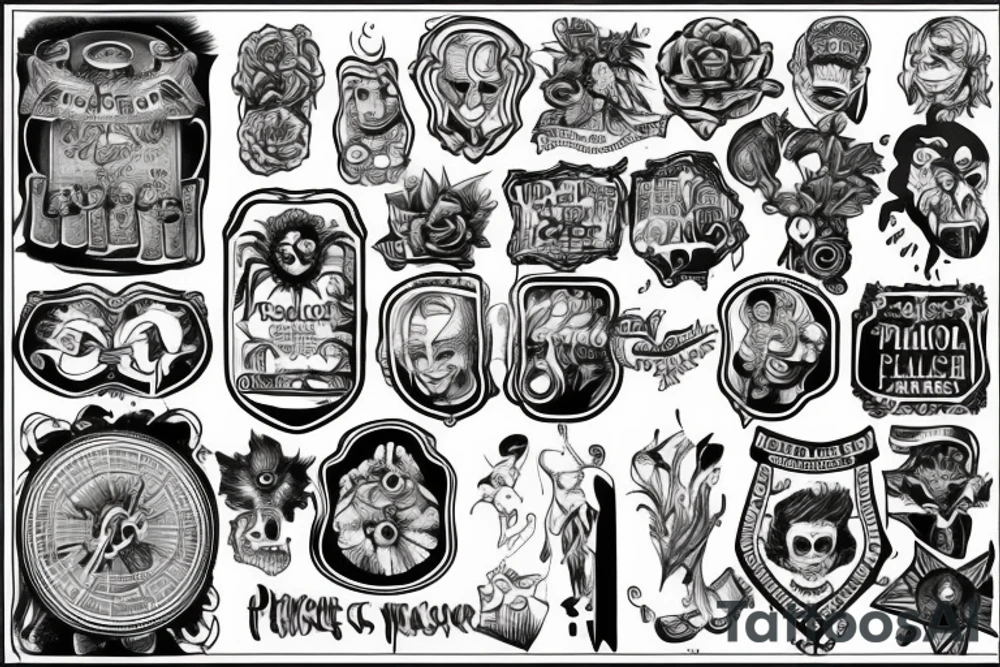 Prison ultra detailed tattoo idea