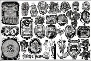 Prison ultra detailed tattoo idea