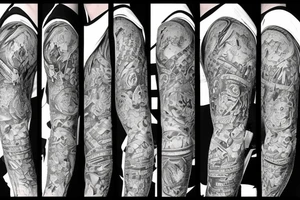 Prison ultra detailed tattoo idea