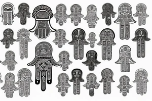 Hamsa habe tattoo idea