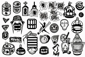 Mind prison detailed tattoo idea