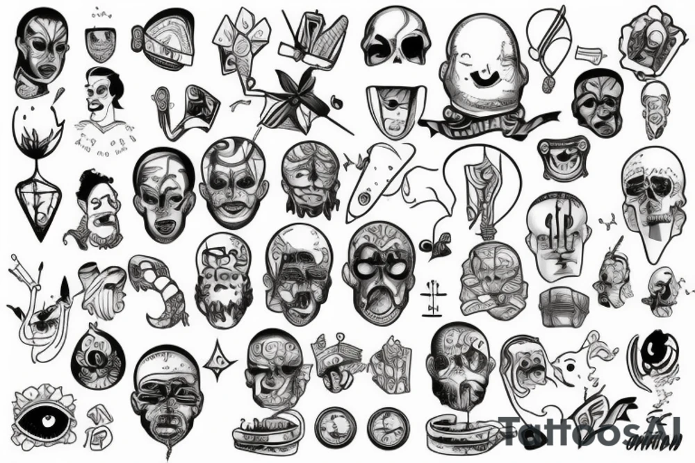 Mind prison detailed tattoo idea