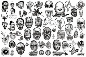 Mind prison detailed tattoo idea