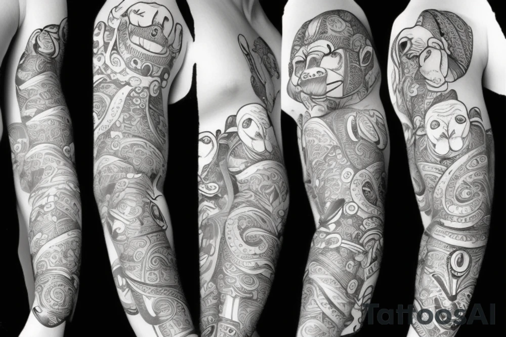 Silly monkey tattoo idea