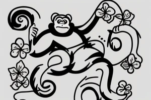 Silly monkey tattoo idea