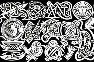 Viking symbol tattoo idea