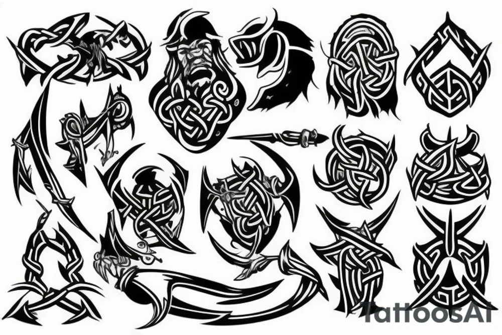 Viking symbol tattoo idea