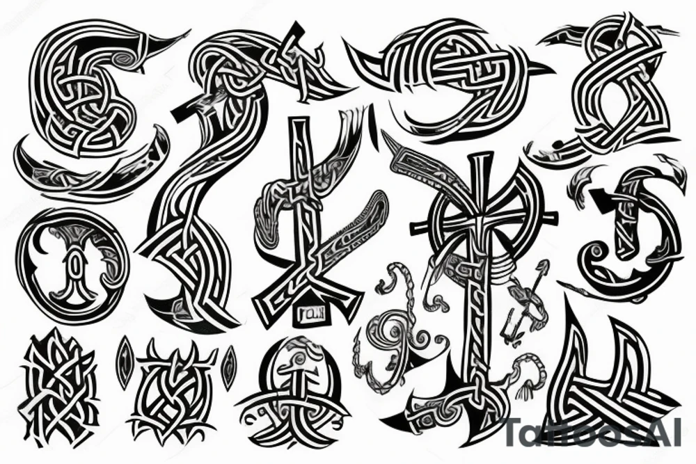 Viking rune tattoo idea
