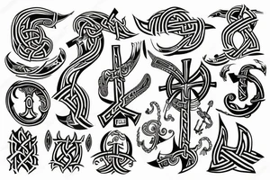 Viking rune tattoo idea