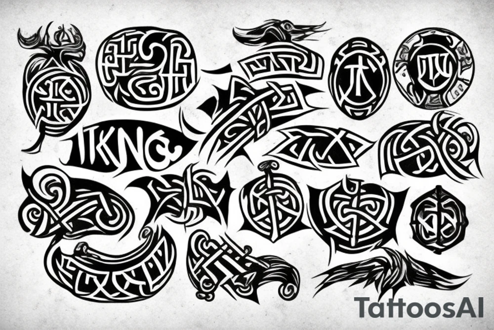 Viking rune tattoo idea