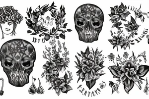 Fledermäuse kommen aus der Dunkelheit tattoo idea