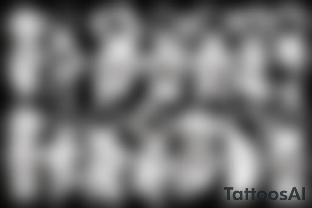 Anime boy with cropped hair tattoo idea