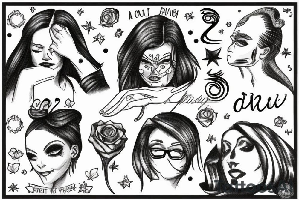 Frau vor Spiegel  traurig you did a good Job tattoo idea