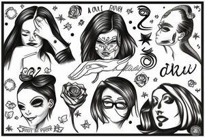 Frau vor Spiegel  traurig you did a good Job tattoo idea