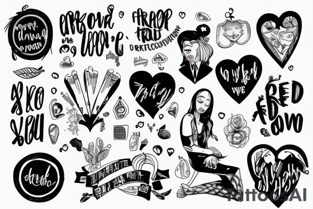 Frau vor Spiegel  traurig you did a good Job tattoo idea