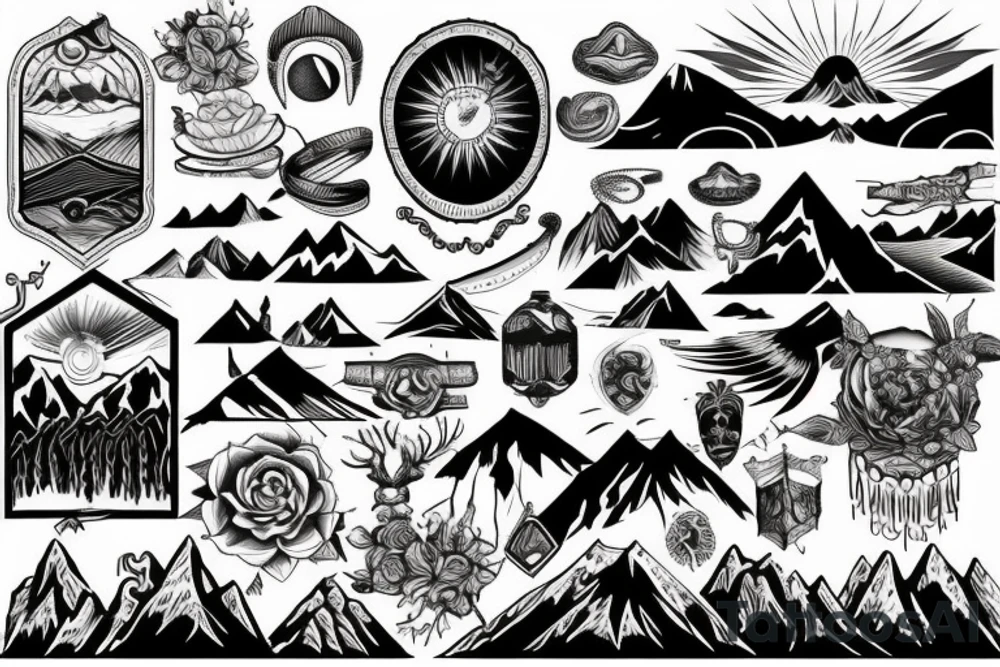 Mountain tattoo idea