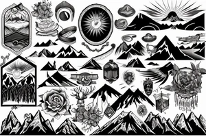 Mountain tattoo idea