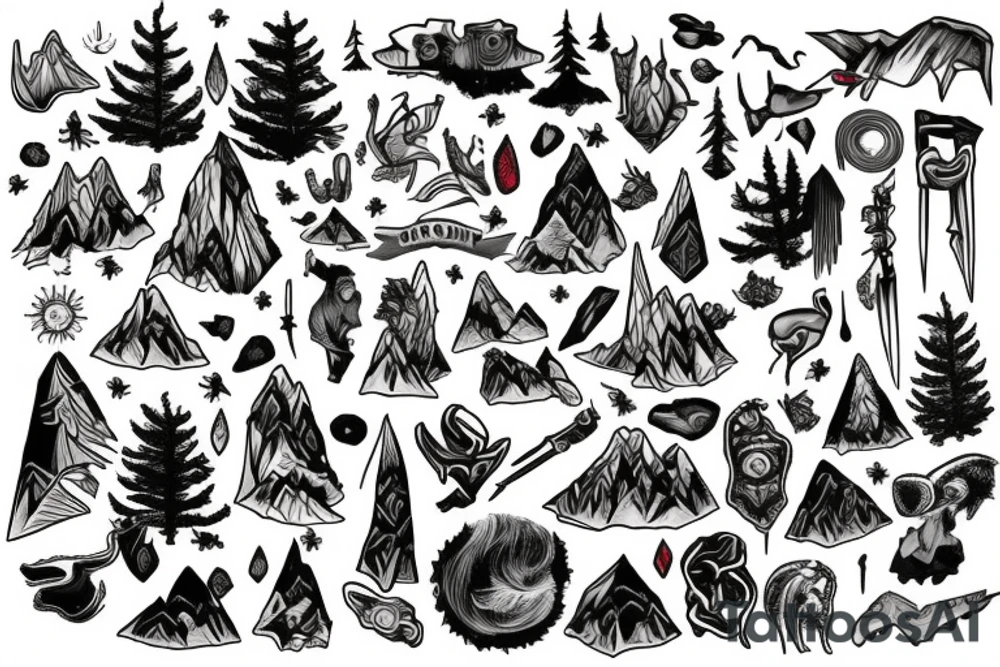 Mountain tattoo idea