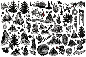 Mountain tattoo idea