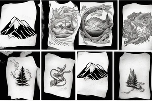 Mountain tattoo idea