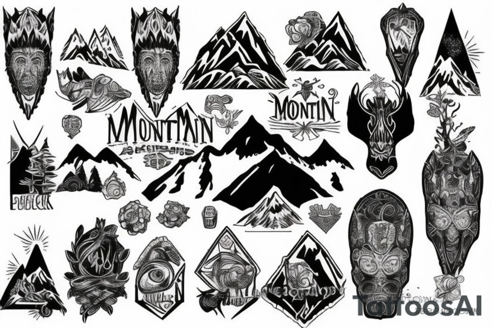 Mountain tattoo idea
